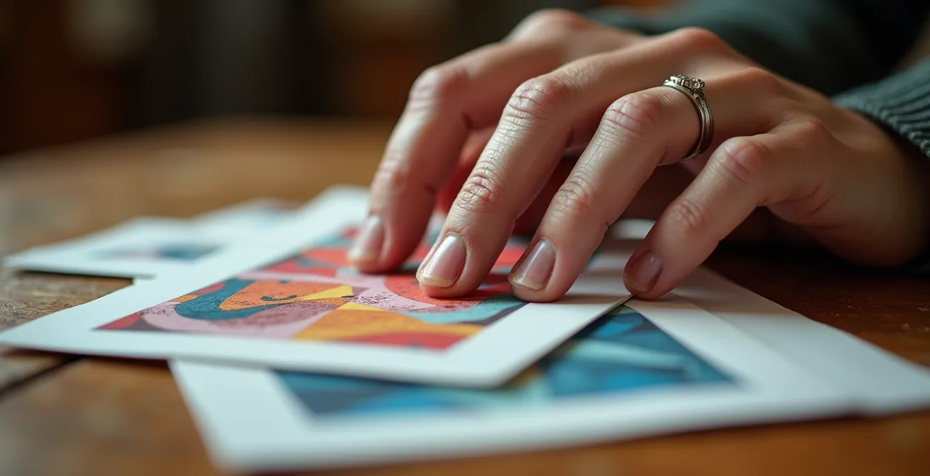 Mains de senior examinant des documents pour choisir une résidence